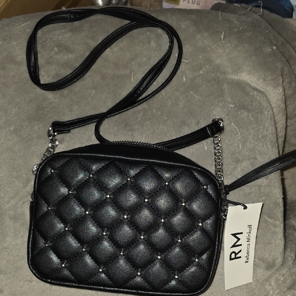 Rebecca Minkoff Handbags - NWT Rebecca Minkoff Black Quilted Crossbody Bag with Chain Strap